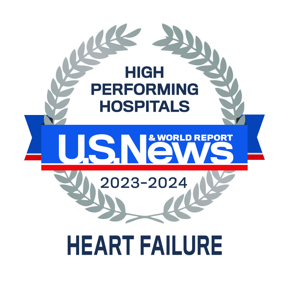 USNWR 2023-2024 High Performing Hospitals: Heart Failure